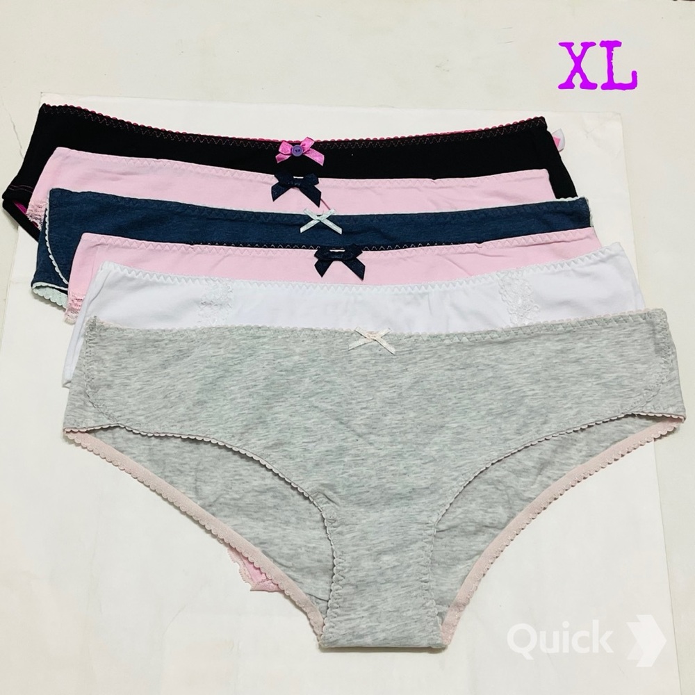 XL - New 6 pieces Next Cotton Low Rise Panties